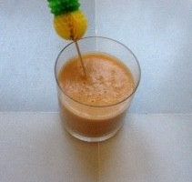 batido de piña y avena
