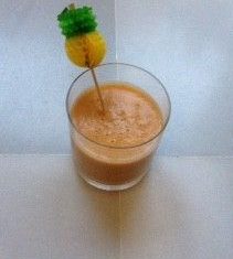 batido de piña y avena