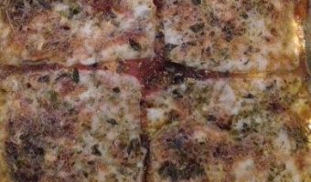 milhojas de berenjena y calabacín
