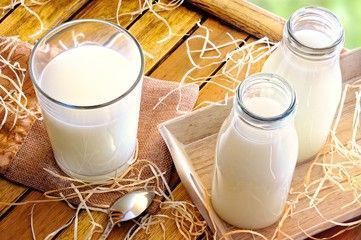 leche o bebida vegetal