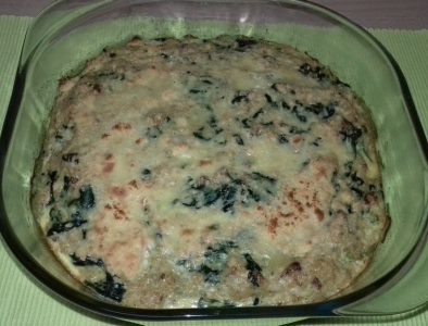 Pastel de quinoa y espinacas
