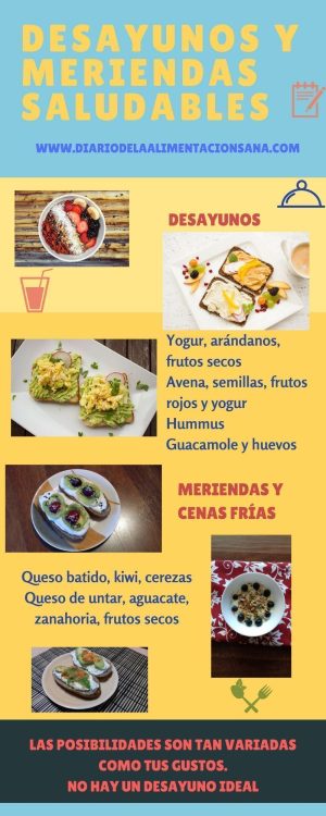meriendas y cenas en casa