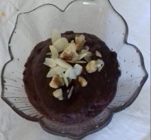 crema de batata y cacao