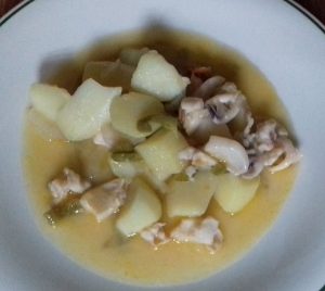 patatas con chocos