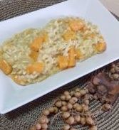Risotto de calabaza con queso azul