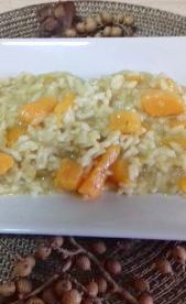 Risotto de calabaza con queso azul