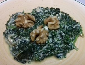espinacas a la crema
