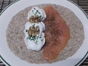 Fajitas de salmón y queso
