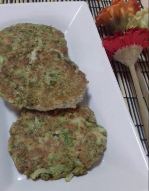 Hamburguesas de atún y brócoli