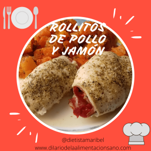 Rollitos de pollo y jamón