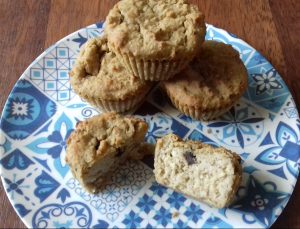 Muffins de garbanzos y frutos secos