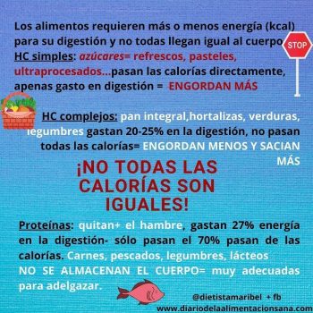 No todas las calorías son iguales
