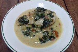 Pechuga de pollo en salsa