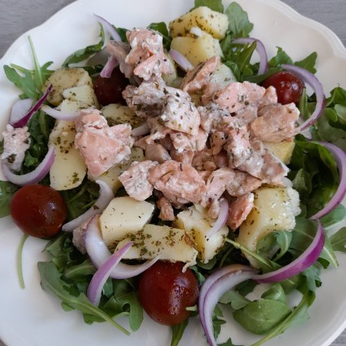 Ensalada de salmón y patata