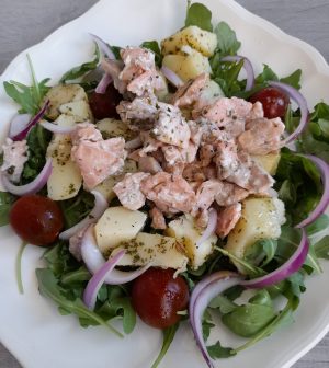 Ensalada de salmón y patata