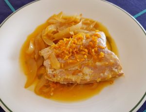 salmón a la naranja