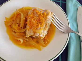 salmón a la naranja