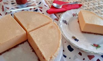 Cheesecake de melocotón