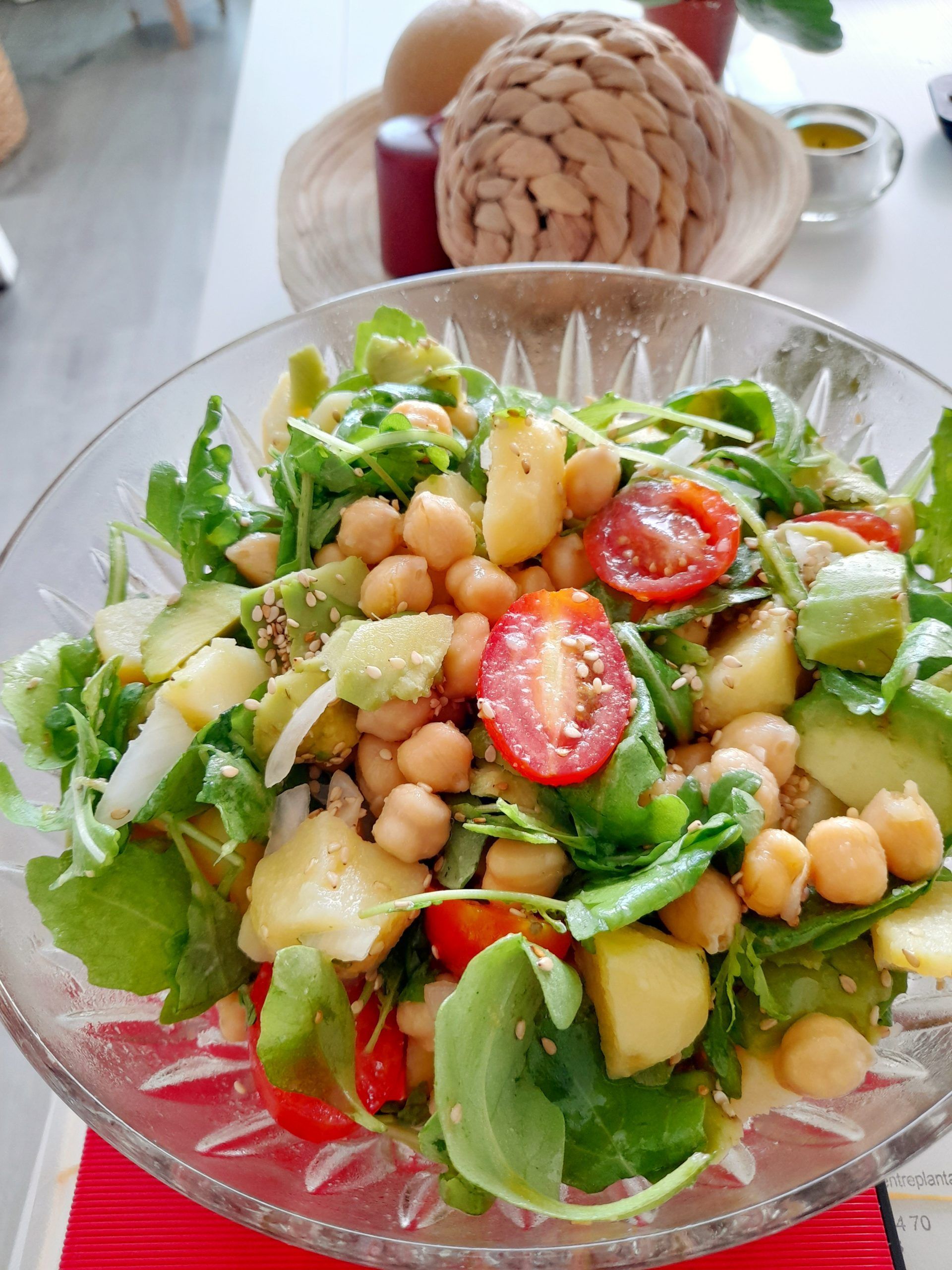 Ensalada de garbanzos y patatas