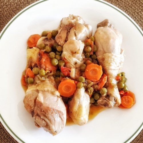 Pollo a la jardinera