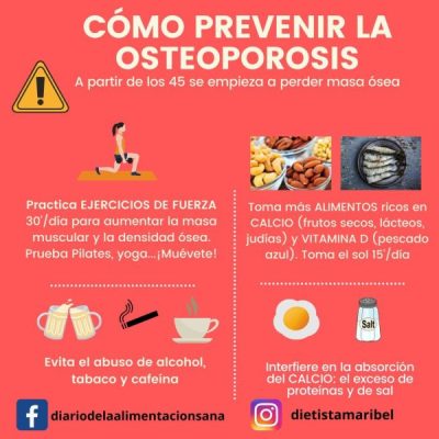 CÓMO PREVENIR LA OSTEOPOROSIS