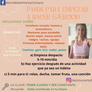 pasos para iniciarse en el ejercicio físico