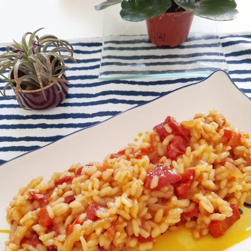 Risotto de pimientos