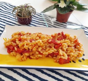 Risotto de pimientos