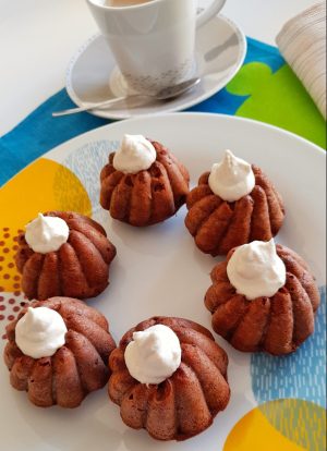 Muffins de calabaza con topping de anacardos