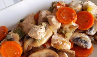 Salteado de pollo con verduras