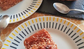 Pastel de calabaza y coco