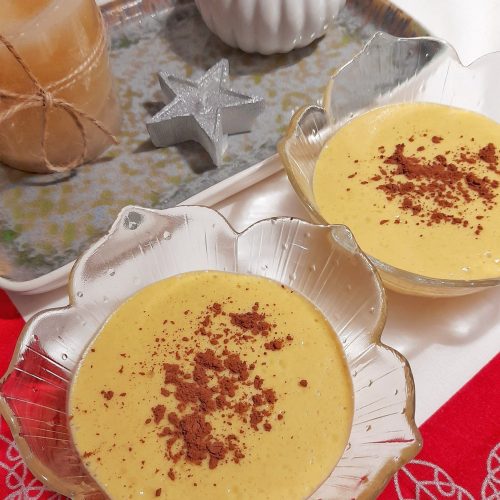 Flan de mango