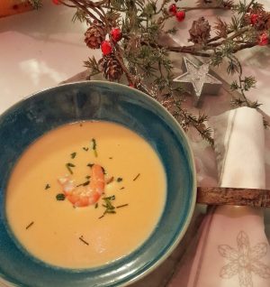 Crema de langostinos