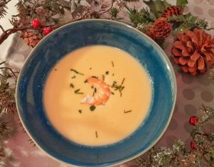 Crema de langostinos