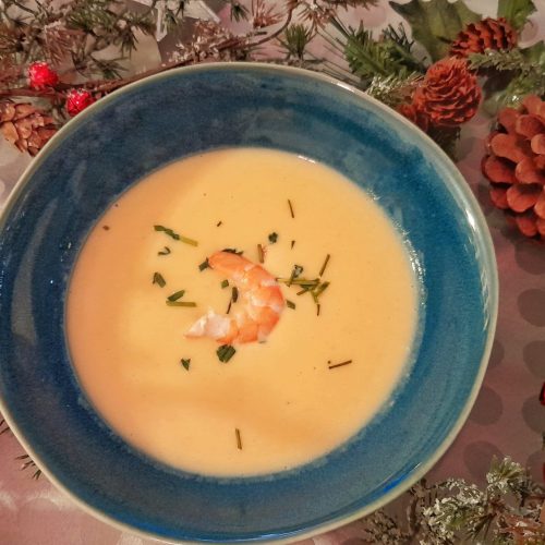 Crema de langostinos