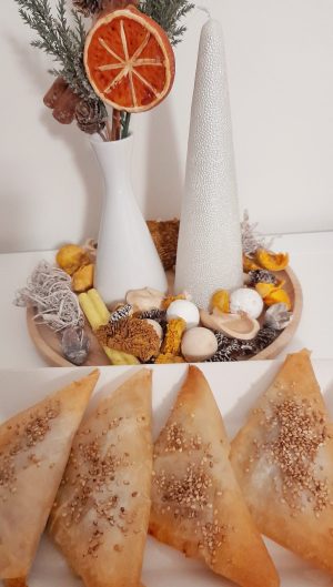 Samosas crujientes de pollo