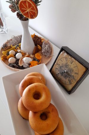 Donuts de avellana y boniato