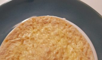 Tarta de queso y atún en microondas