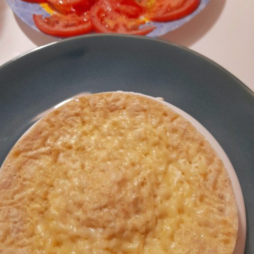 Tarta de queso y atún en microondas