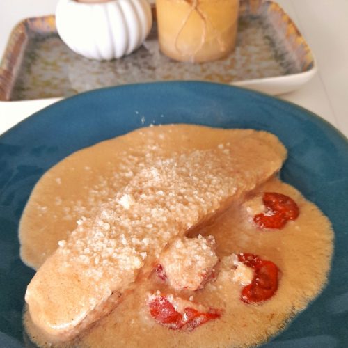 Salmón a la crema
