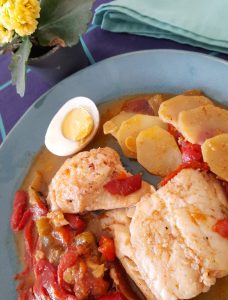 Bacalao con pimientos