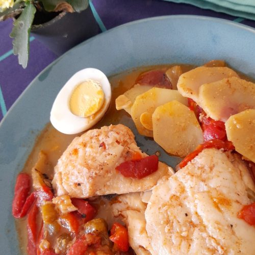 Bacalao con pimientos