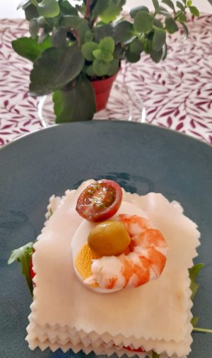 Lasaña fría de verano