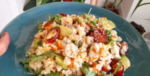 Ensalada de arroz integral