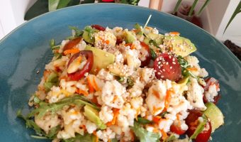Ensalada de arroz integral