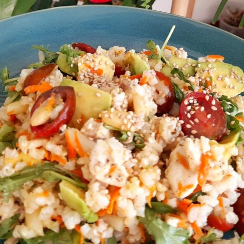 Ensalada de arroz integral