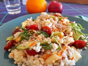 Ensalada de arroz integral