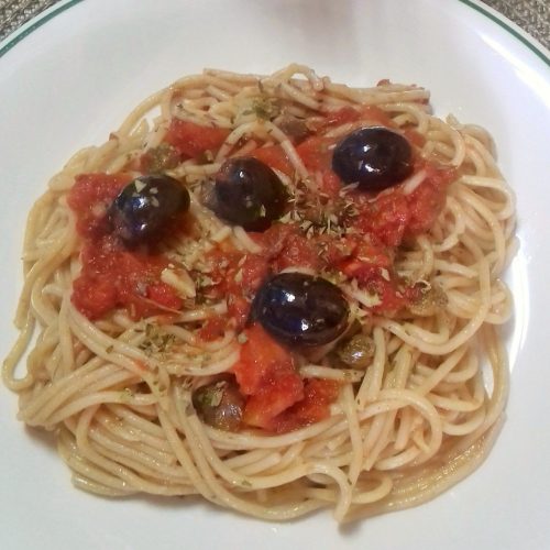 Pasta con boloñesa de soja texturizada