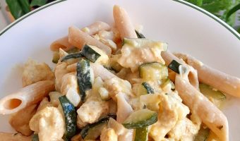 Pasta cremosa con calabacin