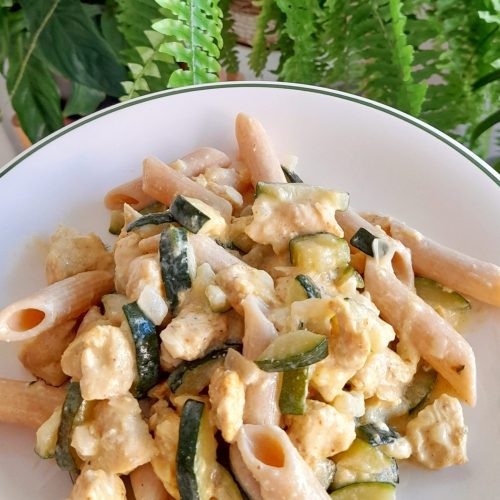Pasta cremosa con calabacin